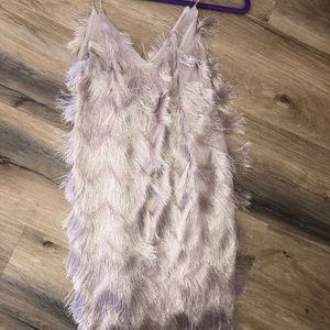 Zara fringe dress